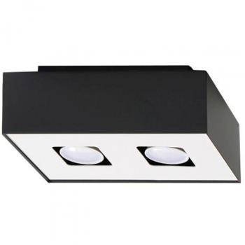 Aplique de Techo MONO 2 Negro GU10 LEDBOX