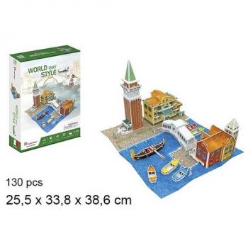 Rompecabezas 3D Cubicfun Estilo Mundo Italia