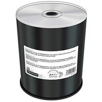 Professional Line CD-R 700 MB|80 min 52 Veces Velocidad de Escritura, imprimible en Toda la Superficie