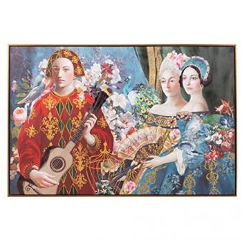 Cuadro Época con Marco Dorado 120x3,5x80 Cm - Decoración de Pared