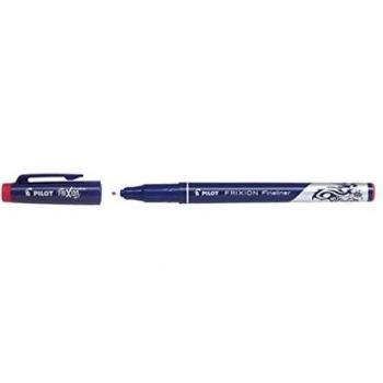 Bolígrafo Fineliner Frixion Pilot Rojo Borrable por Fricción - 1,3 mm - Caja de 12 unidades