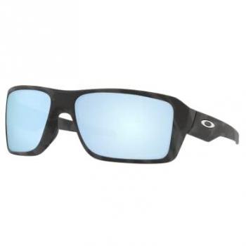 Oakley Double Edge Matte Black Camo Prizm Deep Water Polarized Sunglasses 66MM