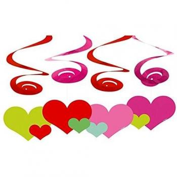 Amscan – 400276 – 2 virvatelles corazón