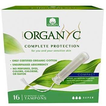 Tampones Super Absorbentes de Origen Vegetal, 16 Unidades - Organyc