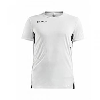 Craft Pro Control Impact Short Sleeve T-Shirt for Men - White Polyester XX-Large