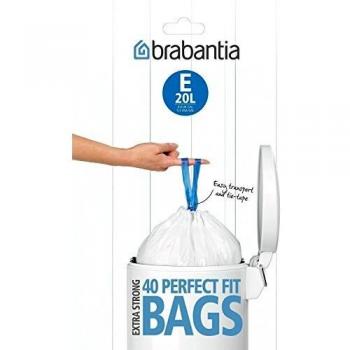 Brabantia 362002 Dispensador Bolsas de Basura 20 L, Blanco