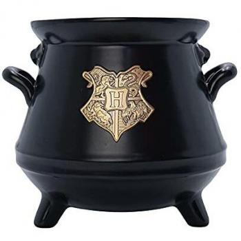 Taza 3D Forma de Caldero Hogwarts Crest Harry Potter Dorada