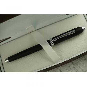 Cross Townsend Smooth Royal Satin Matte Black and Rhodium Selectip Rollerball Pen by Cross