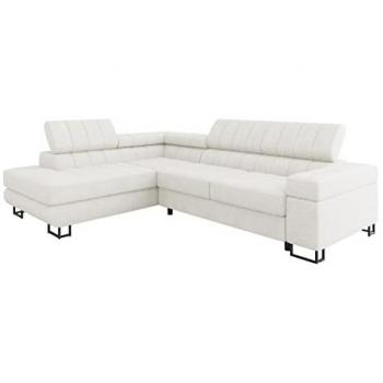 Sofá rinconero Comfivo 247 Premium con función de descanso y caja de ropa de cama, 271 x 203 x 71 cm