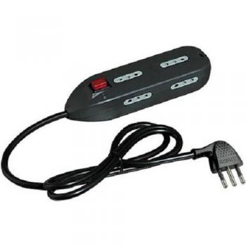 Multipresa Mini6 Negra 6 Tomas 10A con Interruptor