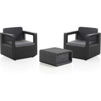 Conjunto de Muebles de Jardín Venus Grafito
