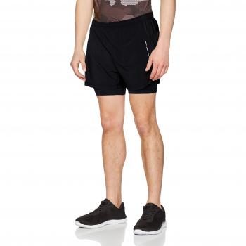 Craft Hombre Breakaway 2 en 1 de pantalones cortos M Pantalones Cortos Para Correr, primavera/verano, hombre, color negro, tamaño extra-large