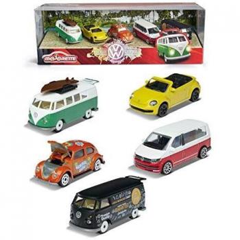 Majorette- Set de 5 Coches de Metal de 7,5cm