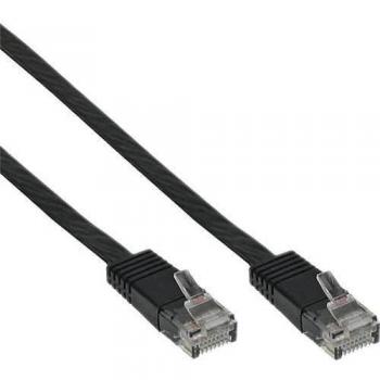 Cable de red plano U/UTP Cat.6, 2m, negro