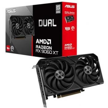 Tarjeta Gráfica ASUS Dual Radeon RX 9060 XT 16GB GDDR6 PCIe 5.0 Doble Ventilador HDMI/DP