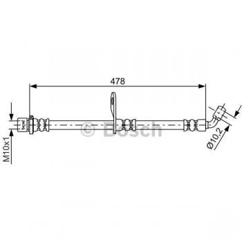 Manguera de Freno Bosch BH1698 - 1987481814