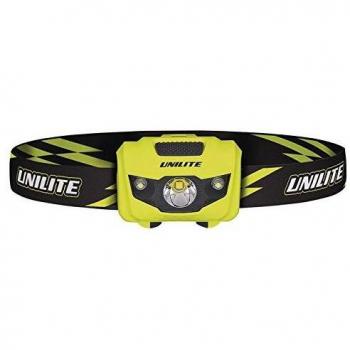 Linterna Frontal PS-HDL2 Unilite, 200 Lúmenes, Alcance 90 m, Montaje para Casco, Batería AAA, IPX6