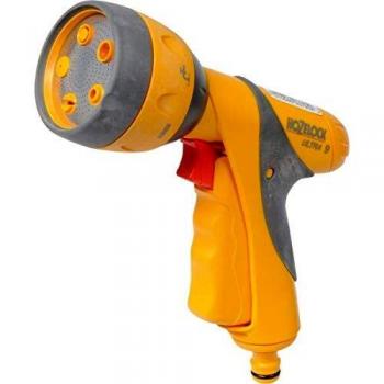 Pistola de Riego Multi Spray Plus 9 Funciones con Conector AquaStop Hozelock