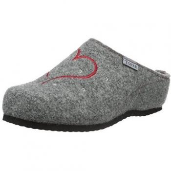 TOFEE74-3024 Herz - Pantuflas cálidas con forro Mujer
, color Gris, talla 41