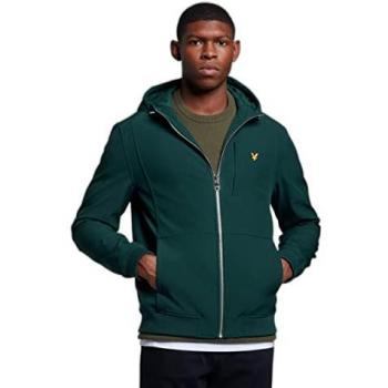 Lyle & Scott Softshell Hoodie Jacket - Dark Green, XXL