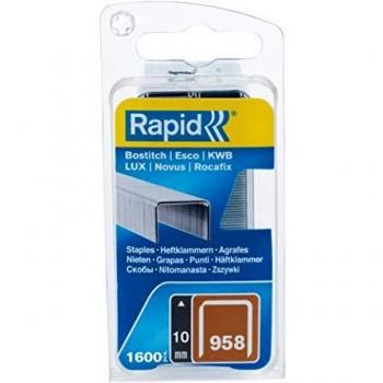 Rapid 40109543 40109543-Grapa 958/10mm. G 1.6M Blíster, Plateado