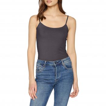 JDY Jdyava Singlet Jrs Noos, Camiseta sin Mangas para Mujer, Gris Dark Grey Melange, 36