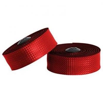 Massi Carbon Cinta de Manillar para Bicicleta, Unisex Adulto, Roja, Unico