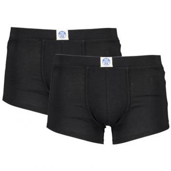 North Sails Black Cotton Boxer Shorts for Men - Size S, Elastic Waistband