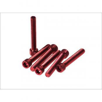 Kit de tornillos allen con cabeza cilíndrica M8x50 en color rojo, modelo SS-374, código 8430525042841