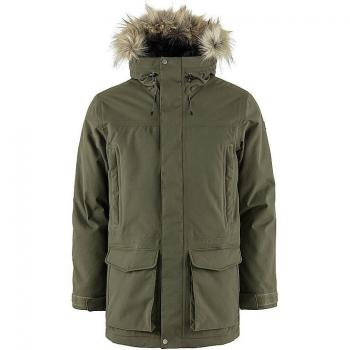 Fjällräven Nuuk Lite Parka - Chaqueta con capucha verde laurel, tamaño XL