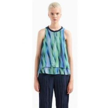 Blusa Armani Exchange Estampado Olas del Océano