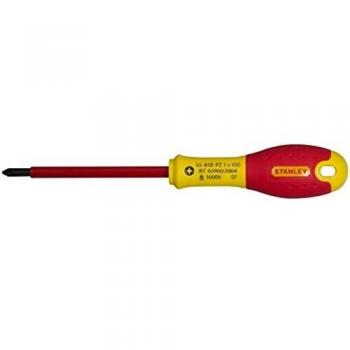 Stanley - FatMax Destornillador Pozidriv PZ1 X 100 mm 0-65-418, Rojo