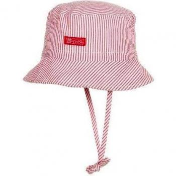 Döll - Gorra a rayas para bebé, talla 47 - talla alemana, color rojo