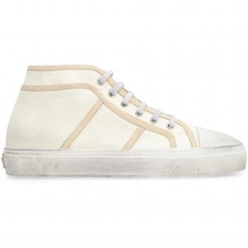 Dolce & Gabbana Men's Vintage Mid-Top Sneakers in Beige/Ivory | Size 41 (7 UK, 8 US) | CS2195AL049 Color 8N198