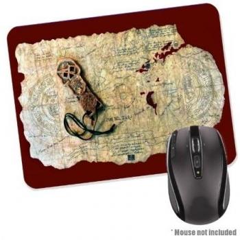 Alfombrilla para ratón, diseño de mapa del tesoro antiguo