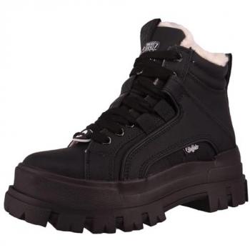 Buffalo Aspha Nc Vegan Nubuck Mid Warm Booties - Women's Black