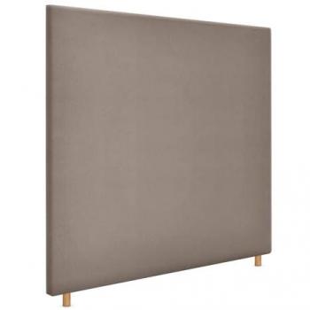 Cabecero Tapizado de Polipiel o Tela Aqualine Liso Hasta el Suelo 145x120cm (Camas 135/140) - Color Tierra