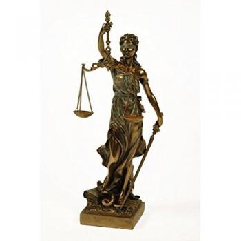 Caprilo Figura Decorativa Mitológica La Justicia Figuras Resina. 11 X 12 X 32 Cm.