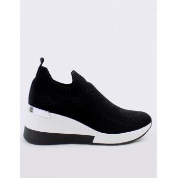 Zapatilla Deportiva Xti 141115 Color Negro Talla 36 con Diseño Elástico y Plataforma de 8cm