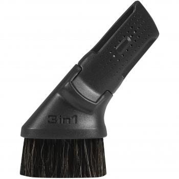 Boquilla de Aspiradora AEG AZE 117, Función 3 en 1, Compatible con Tubo Ovalado de 36 mm, Color Negro