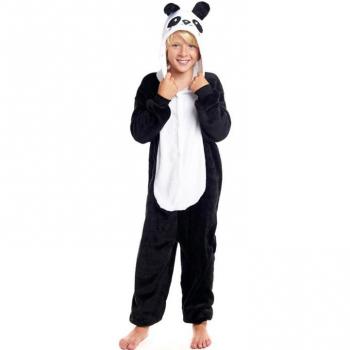 Disfraz Pijama Oso Panda con capucha para niño