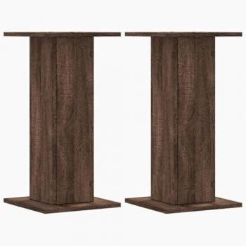 vidaXL Plant Stands 2 pcs Brown Oak 30x30x60 cm Engineered Wood