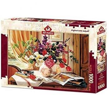 Puzzle Arte Esquina de Flores 1000 Piezas