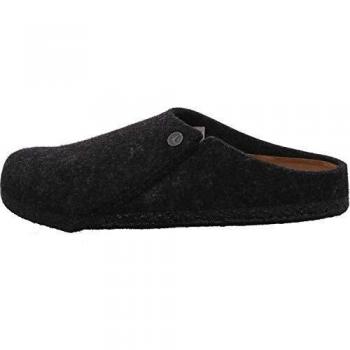 Birkenstock Zermatt Felt Slipper in Anthracite - Unisex Clogs, Standard Wool Felt, Size UK 7.5 (EU 41), Color: Anthracite, Men's Mule Slippers, Black, Size: