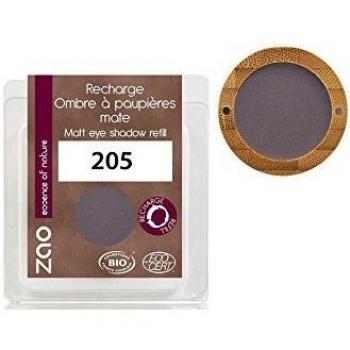 Zao Recarga De Sombra De Ojos Mate 3 Gr 205 Violet Sombre