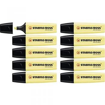 Stabilo Marcador fluorescente Boss amarillo pastel 70/144
