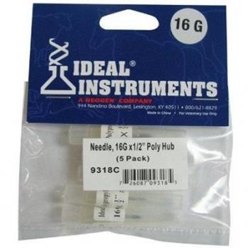 NEOGEN CORPORATION - Disposable Needles, 1/2-In. Poly Hub, 16-Ga., 5-Pk.