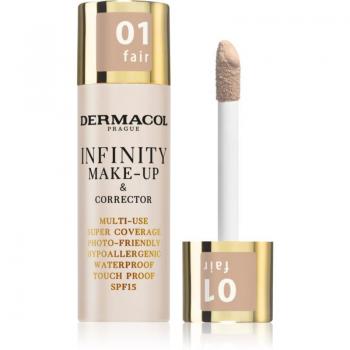 Base de Maquillaje Dermacol Infinity Alta Cobertura SPF 15 Tono 01 Claro 20 g
