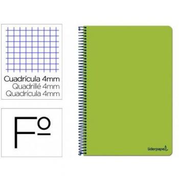 Cuaderno SMART tamaño folio con cuadrícula de 4 mm. VERDE