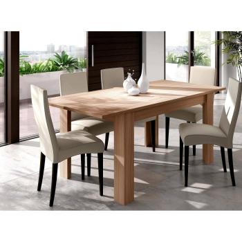 Mesa extensible Dilici, consola extensible para comedor, mesa de cocina abrible con extensión, 140/190x90h78 cm, roble